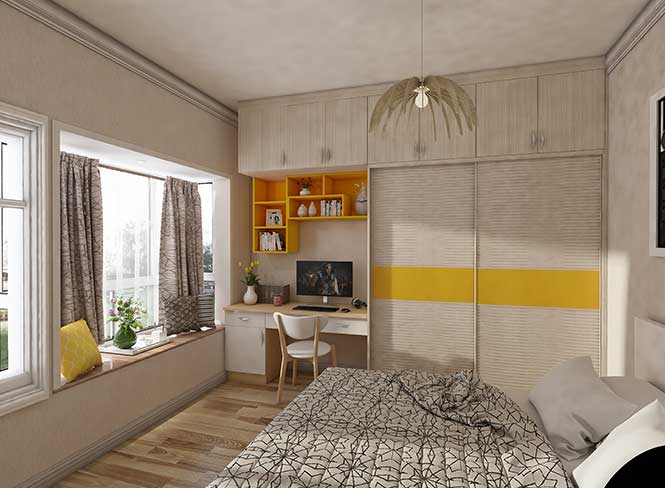 書香桐+星韻黃臥室